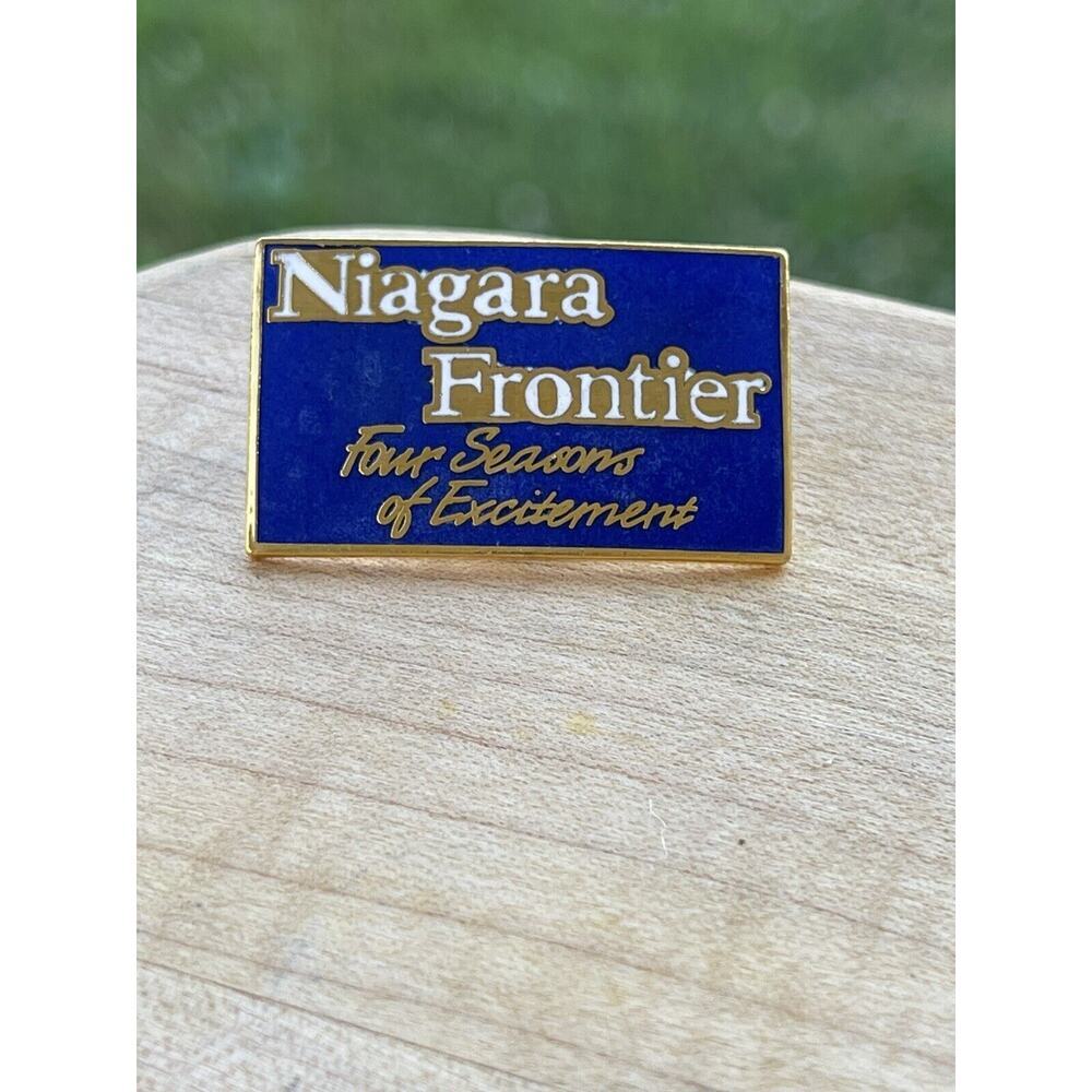 Niagara Frontier Four Seasons of Excitement Lapel Pin 1-1/4"